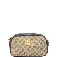 Gucci GG Canvas Marmont Diagonal Small Camera Bag