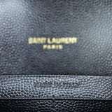 Saint Laurent Monogram Envelope Wallet on Chain Interior Stamp
