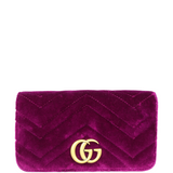 Gucci GG Marmont Velvet Super Mini Shoulder Bag