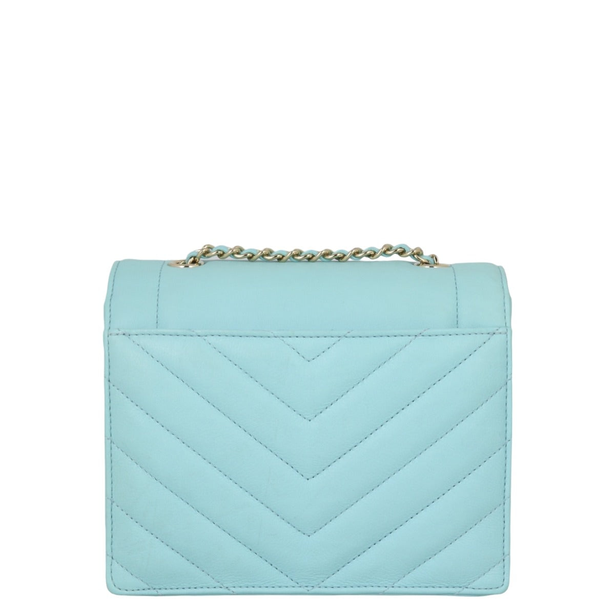 Chanel Envelope Square Flap Bag Chevron Small