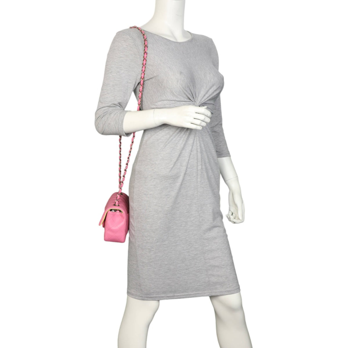 Chanel Classic Flap Mini Rectangular Bag | Pink