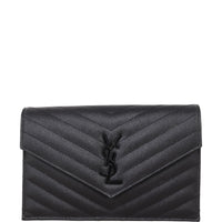 Saint Laurent Cassandre Envelope Chain Wallet