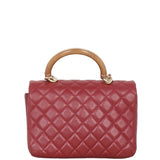 Chanel CC Knock on Wood Top Handle Flap Bag