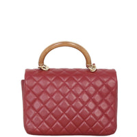 Chanel CC Knock on Wood Top Handle Flap Bag