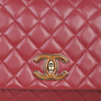Chanel CC Knock on Wood Top Handle Flap Bag