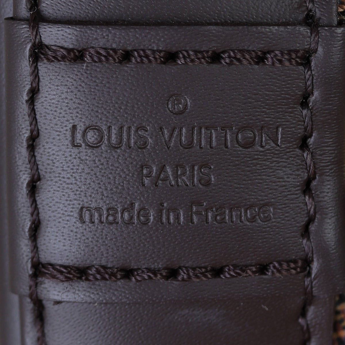 Louis Vuitton Alma BB Damier Ebene Interior Stamp