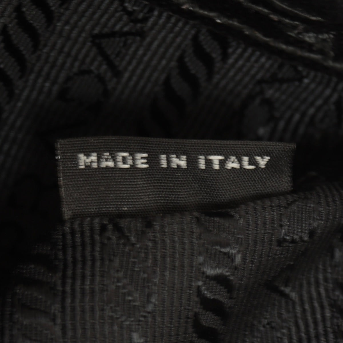 Prada Saffiano Lux Double Zip Tote Medium Interior Stamp