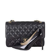 Chanel Classic Double Flap Jumbo | Black GHW