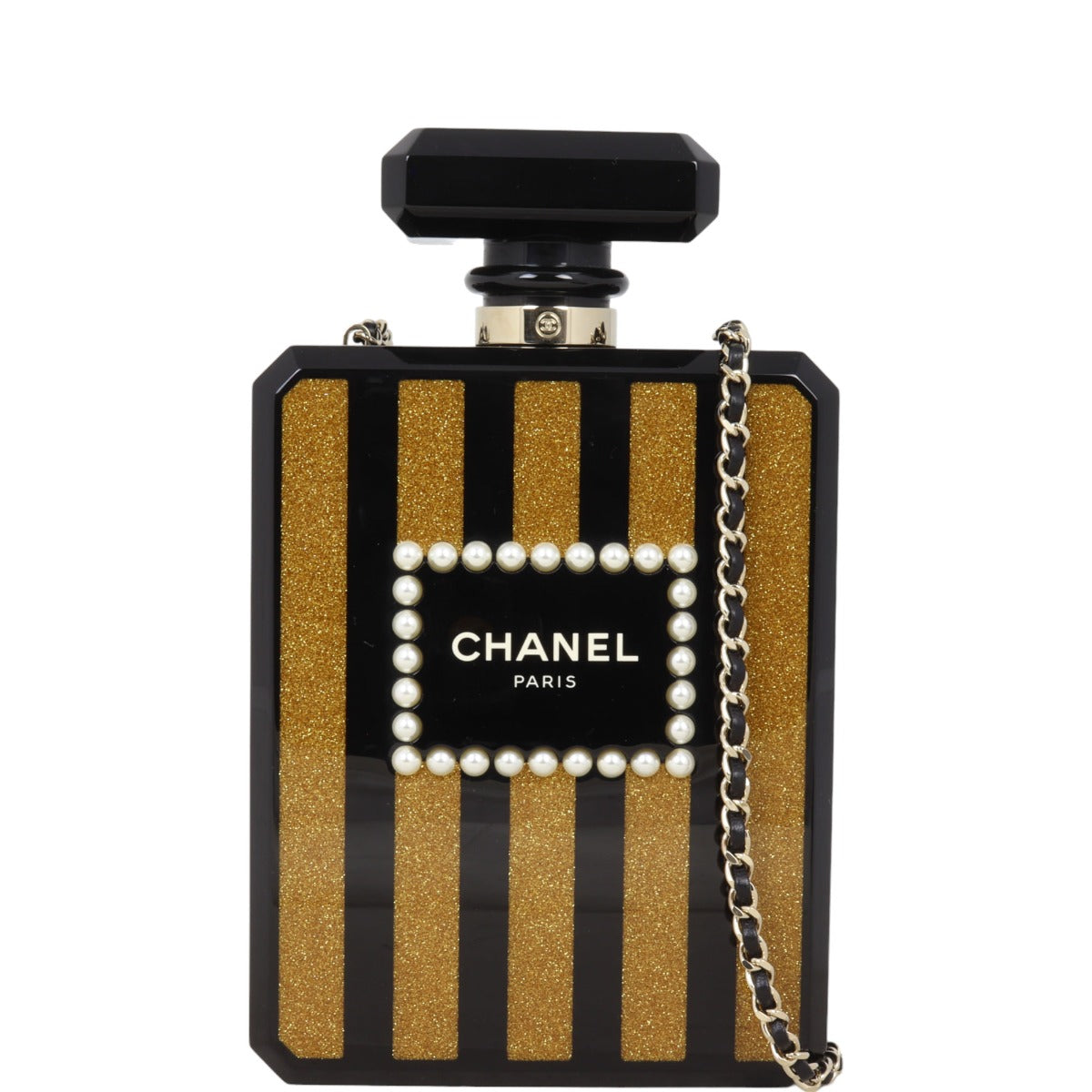 Chanel Perfume Bottle Minaudiere Plexiglass