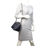 Valentino Rockstud Pagoda Tote Small