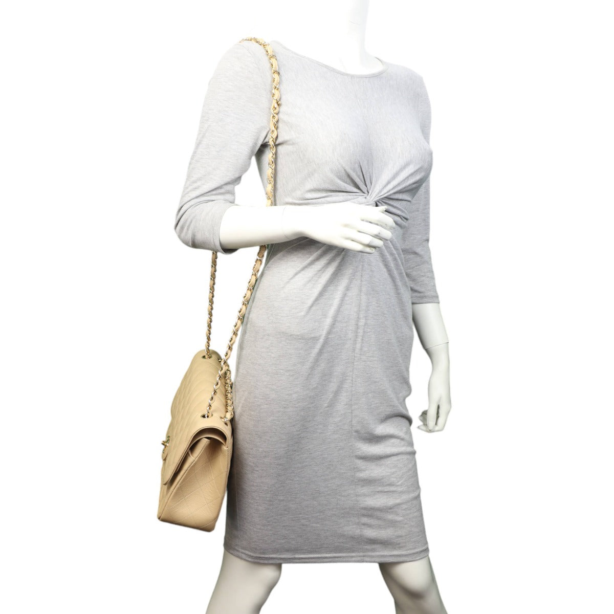 Chanel Classic Double Flap Jumbo | Beige