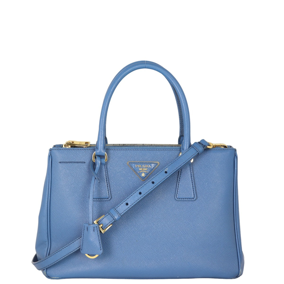 Prada Saffiano Lux Galleria Double Zip Tote Small