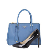 Prada Saffiano Lux Galleria Double Zip Tote Small
