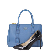 Prada Saffiano Lux Galleria Double Zip Tote Small