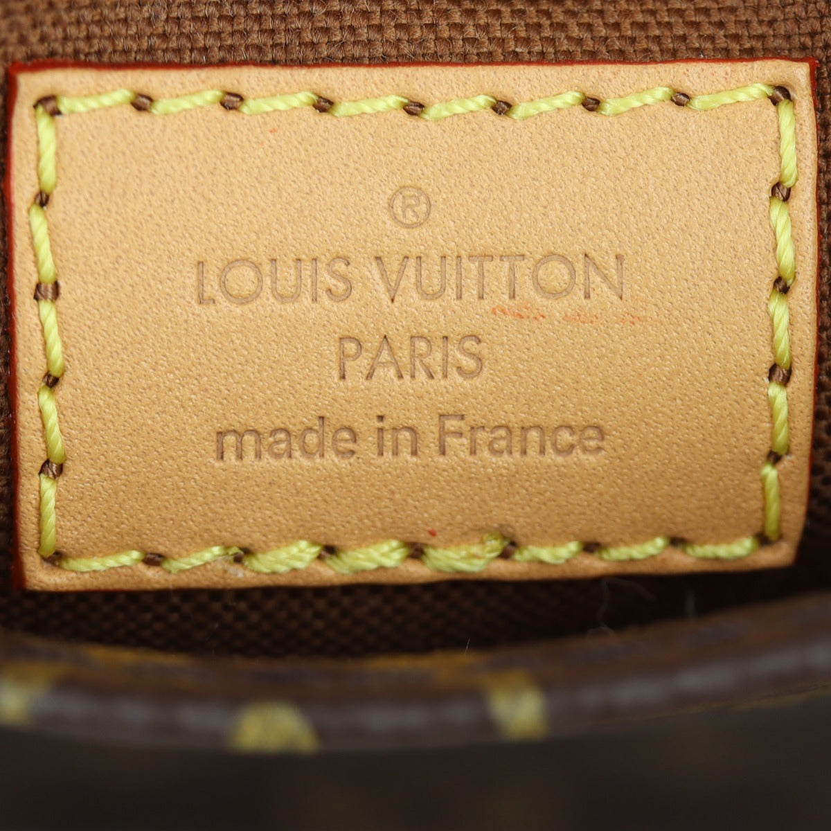 Louis Vuitton Petit Sac Plat Monogram Interior Stamp