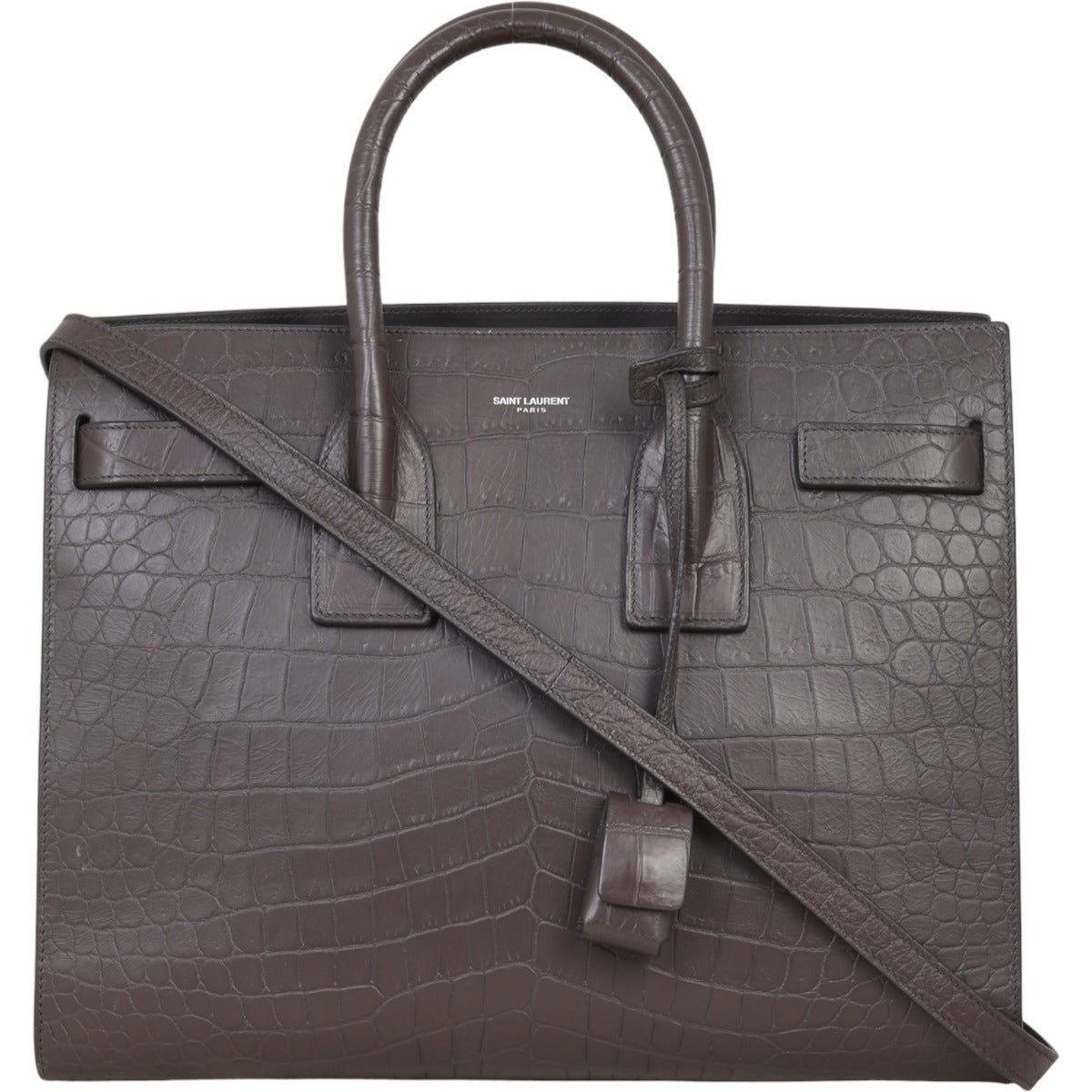 Saint Laurent Sac de Jour Small Croc-Embossed