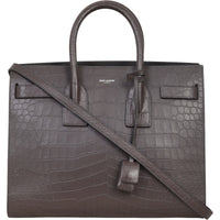 Saint Laurent Sac de Jour Small Croc-Embossed