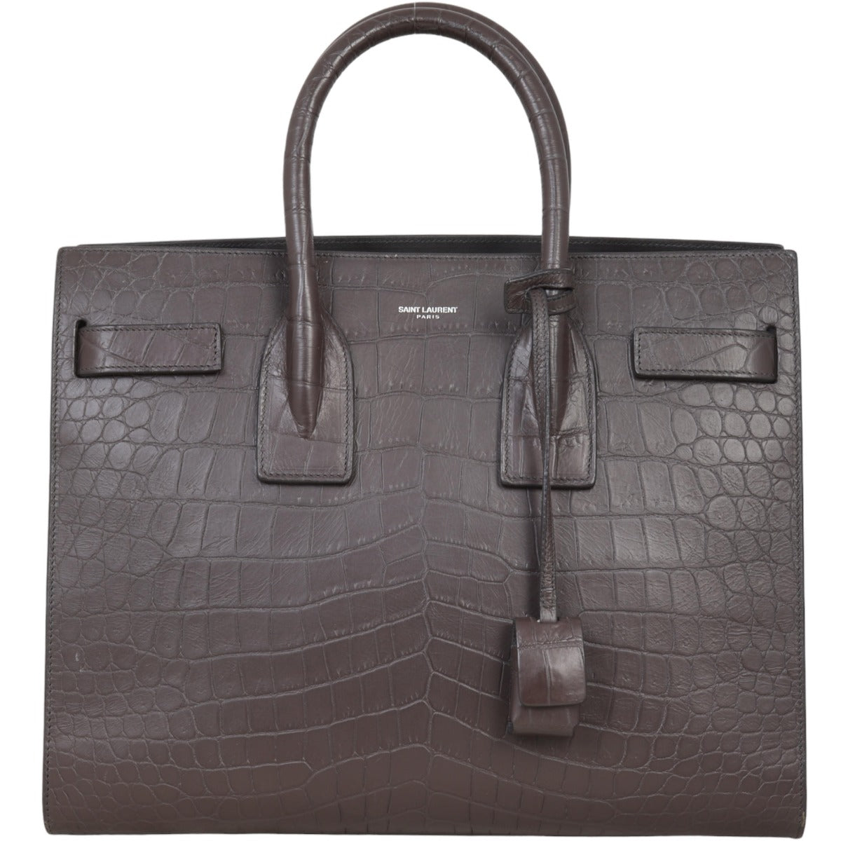 Saint Laurent Sac de Jour Small Croc-Embossed