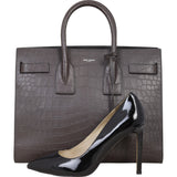 Saint Laurent Sac de Jour Small Croc-Embossed