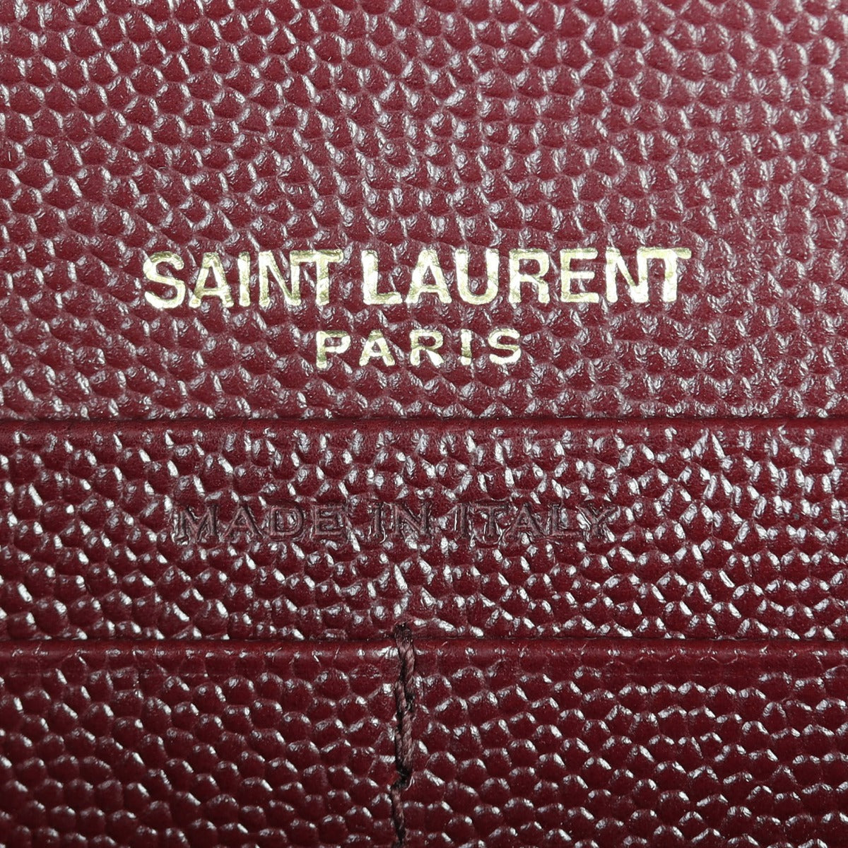 Saint Laurent Envelope Chain Wallet Interior Stamp