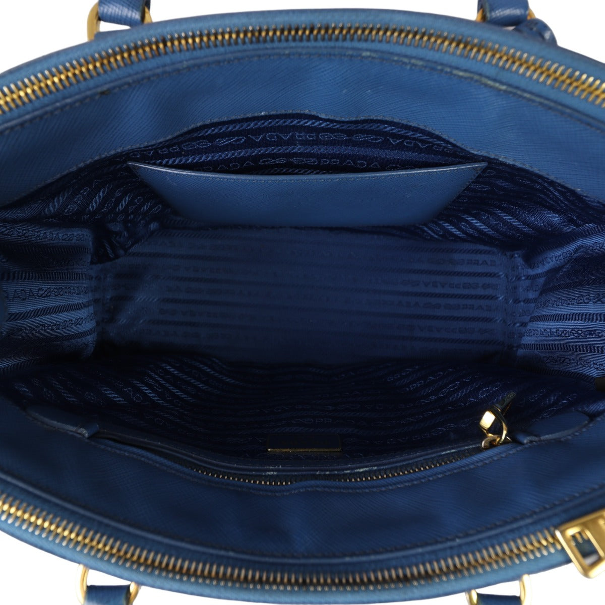 Prada Saffiano Lux Galleria Double Zip Tote Small