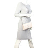 Saint Laurent Kate Tassel Chain Bag Small Croc-Embossed