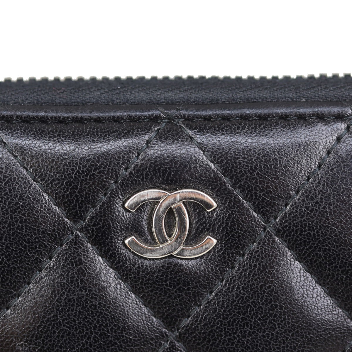 Chanel Classic CC Zip Around Organiser Wallet Hardware