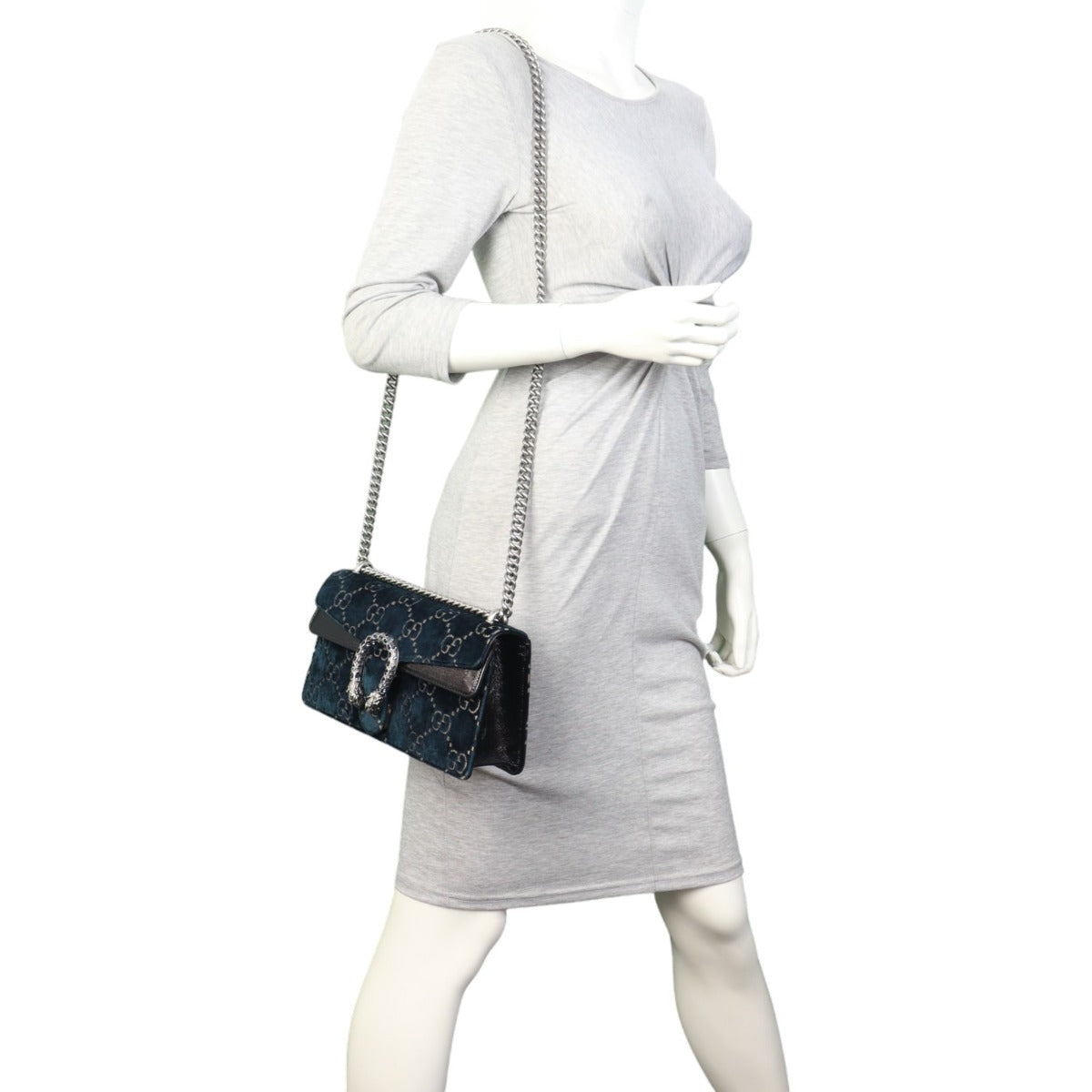 Gucci Dionysus GG Velvet Small Shoulder Bag