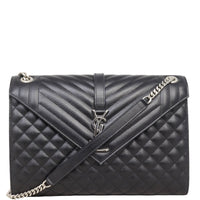 Saint Laurent Monogram Mix Matelasse Envelope Chain Bag Large