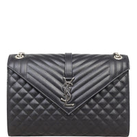 Saint Laurent Monogram Mix Matelasse Envelope Chain Bag Large