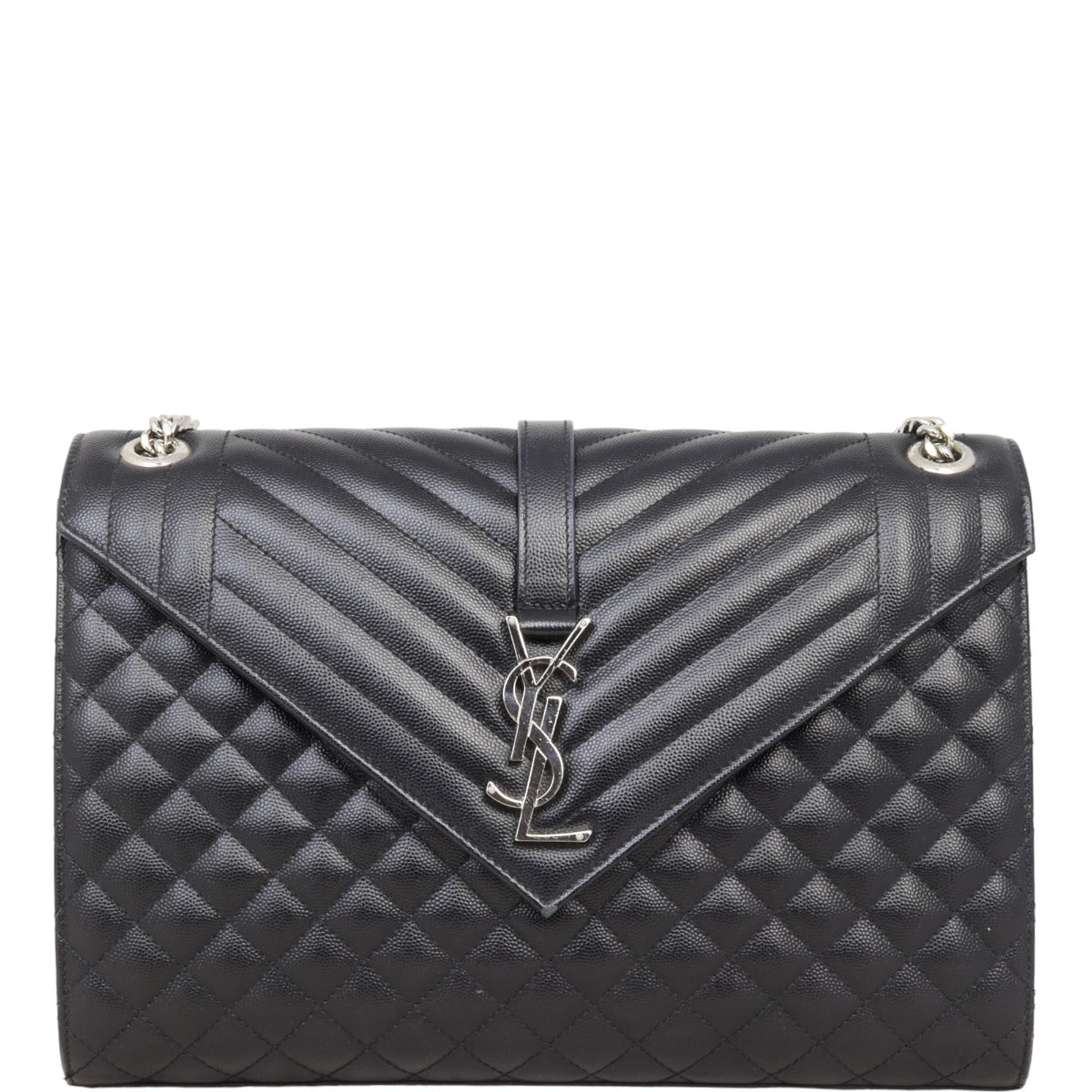 Saint Laurent Monogram Mix Matelasse Envelope Chain Bag Large
