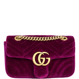 Gucci GG Marmont Velvet Mini Shoulder Bag