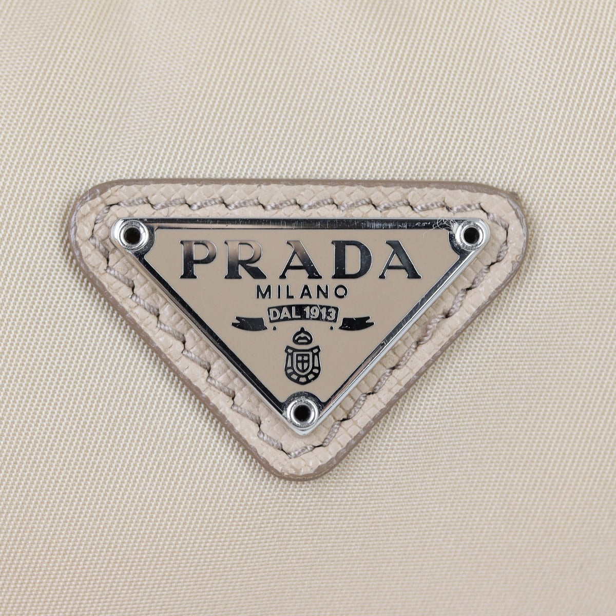 Prada Re-Edition 2000 Mini Tessuto Shoulder Bag (Beige)