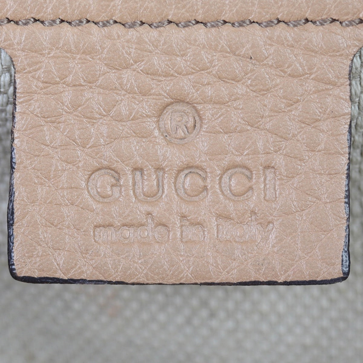 Gucci Soho Clutch Interior Stamp
