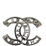 Chanel CC Crystal Brooch | Pale Gold Hardware