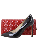 Dior Lady Dior Patent Cannage Pouch