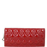 Dior Lady Dior Patent Cannage Pouch