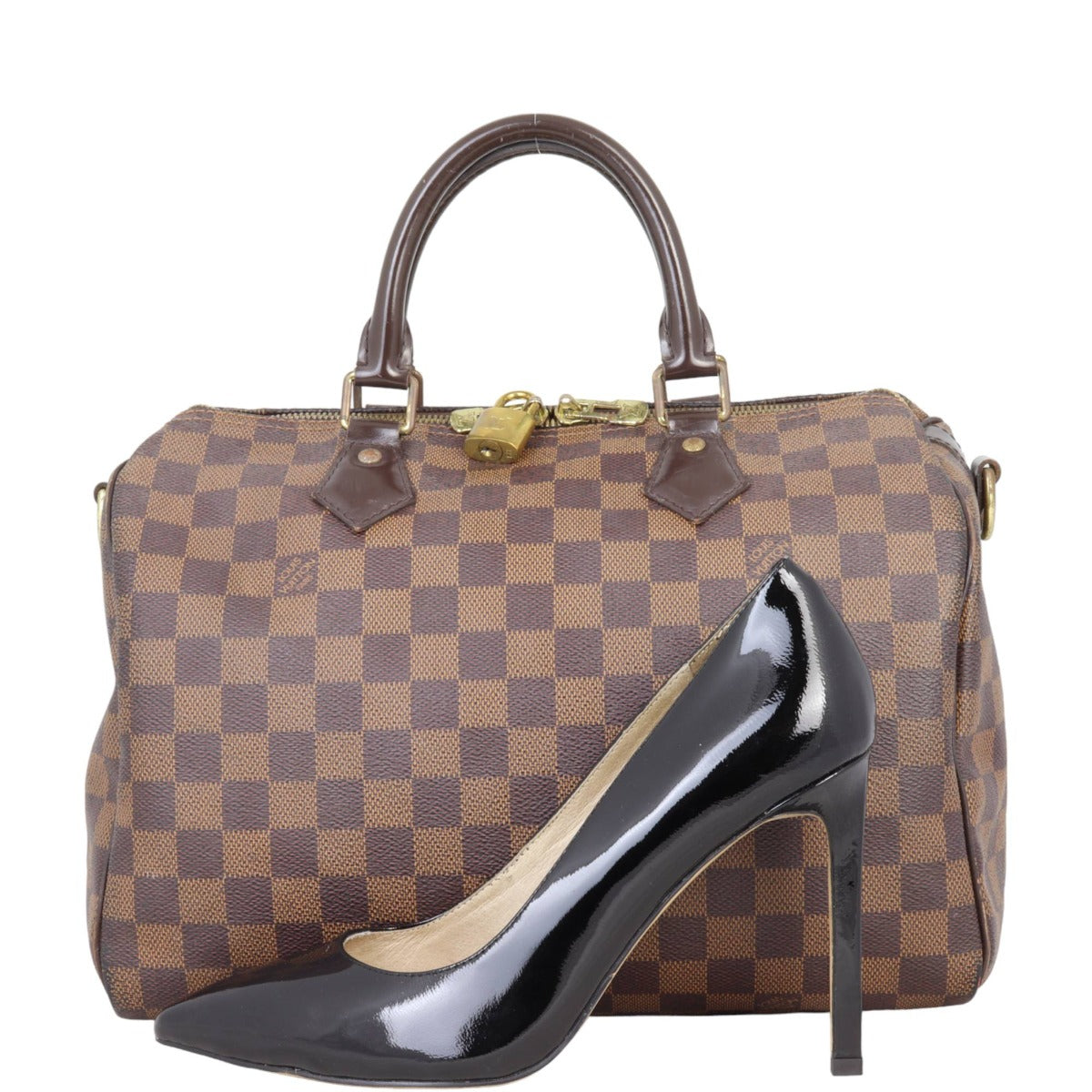 Louis Vuitton Speedy 30 Bandouliere Damier Ebene