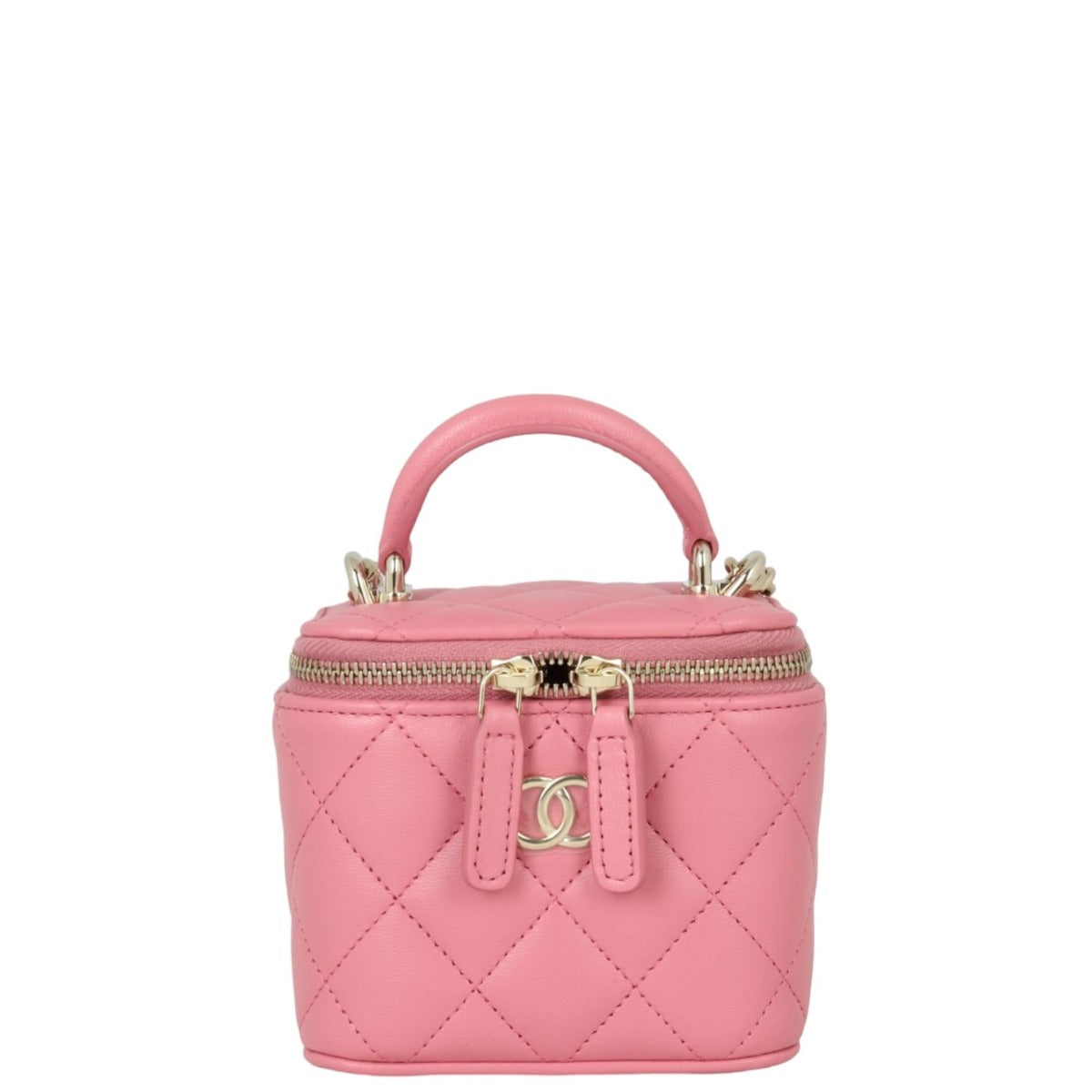 Chanel Top Handle Vanity Case Chain Bag Mini