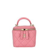 Chanel Top Handle Vanity Case Chain Bag Mini