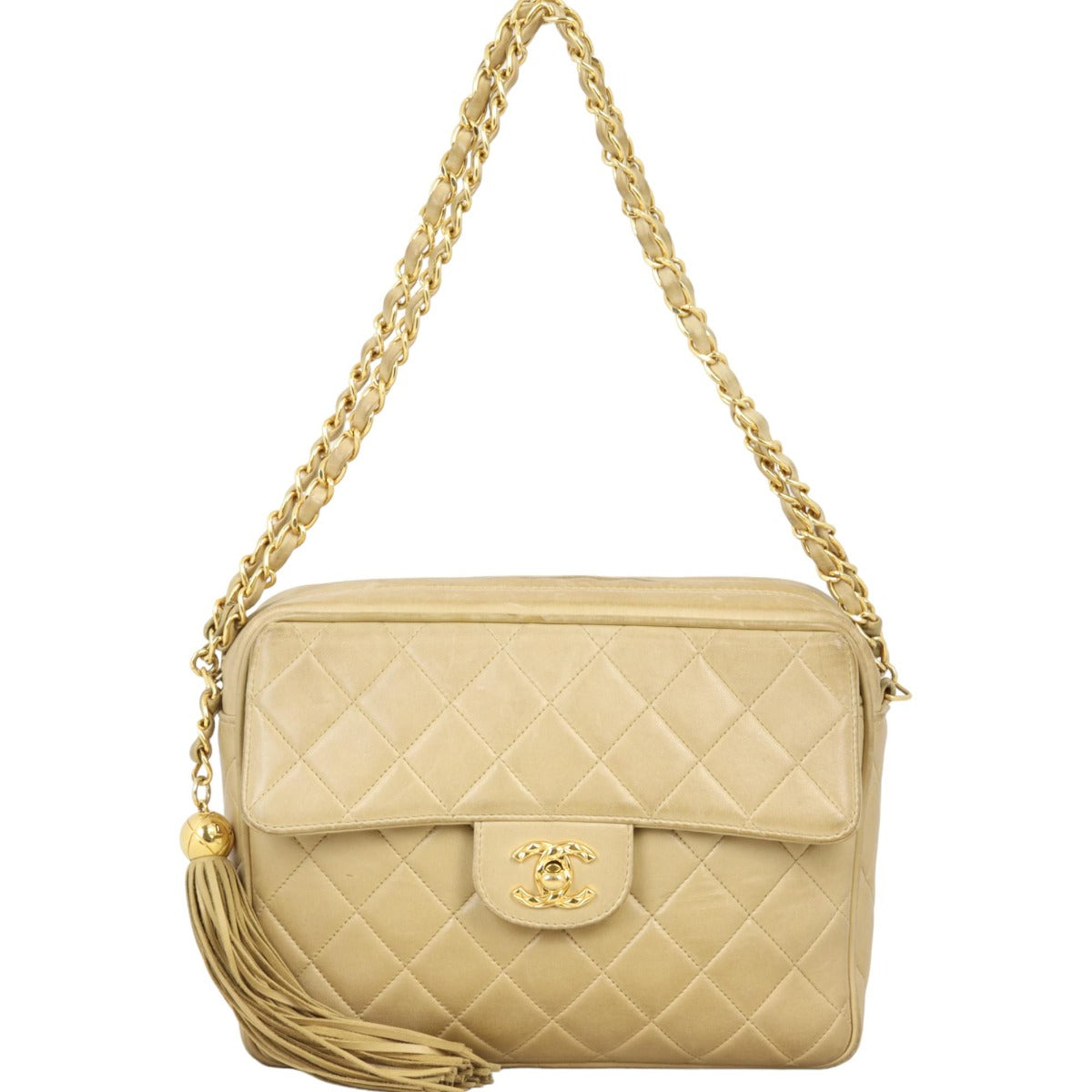 Chanel Vintage CC Tassel Camera Bag