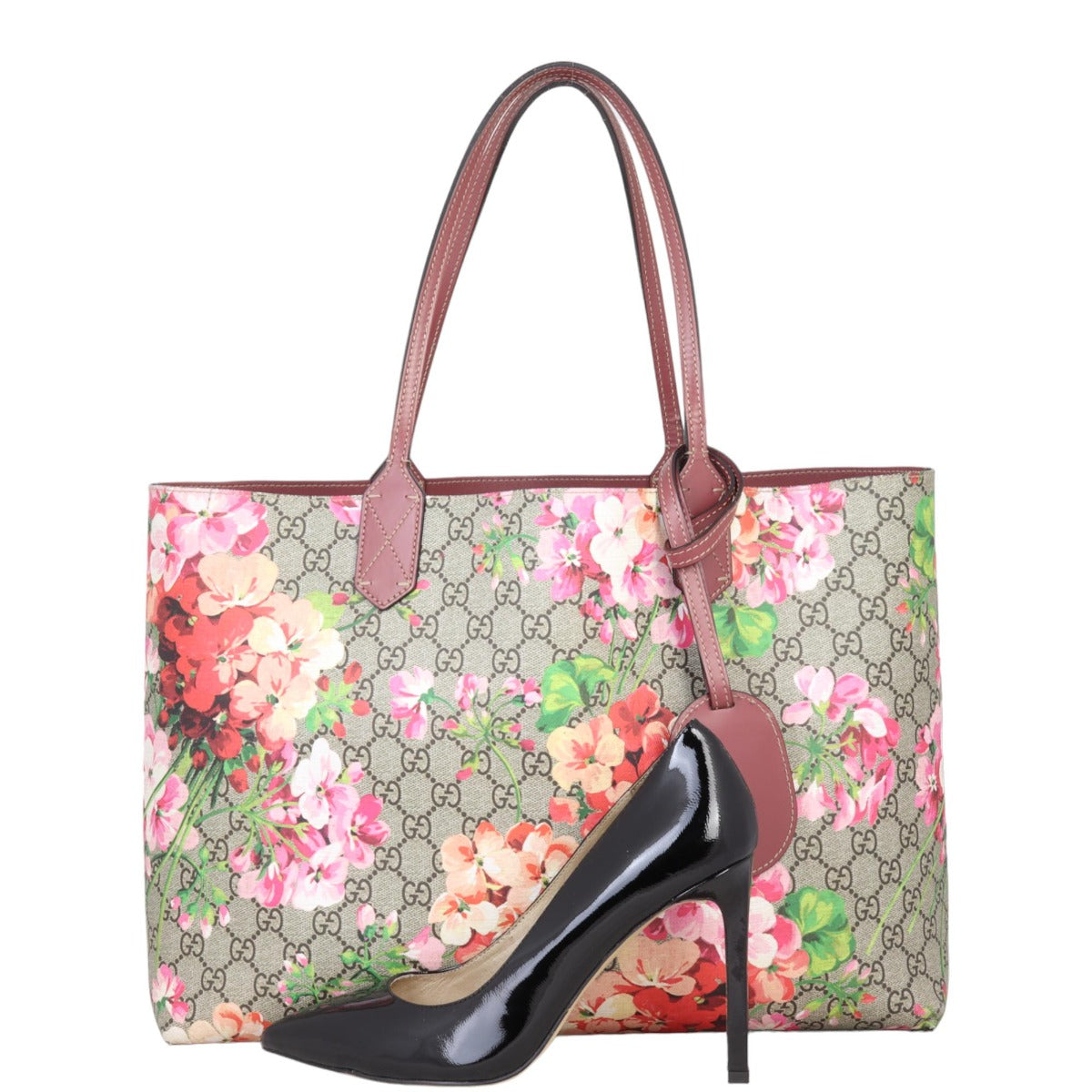 Gucci GG Supreme Blooms Reversible Tote