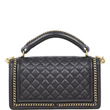 Chanel Boy Old Medium Paris-Rome Chain Top Handle