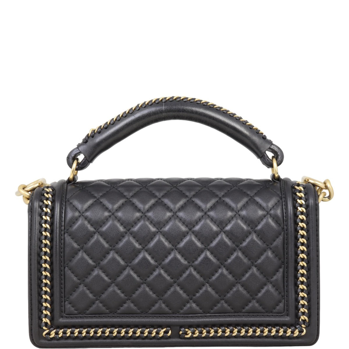 Chanel Boy Old Medium Paris-Rome Chain Top Handle