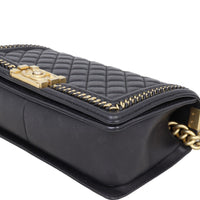 Chanel Boy Old Medium Paris-Rome Chain Top Handle