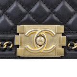 Chanel Boy Old Medium Paris-Rome Chain Top Handle
