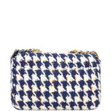 Chanel 19 Tweed Flap Bag Medium | Navy Blue White
