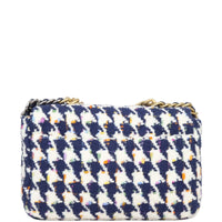 Chanel 19 Tweed Flap Bag Medium | Navy Blue White
