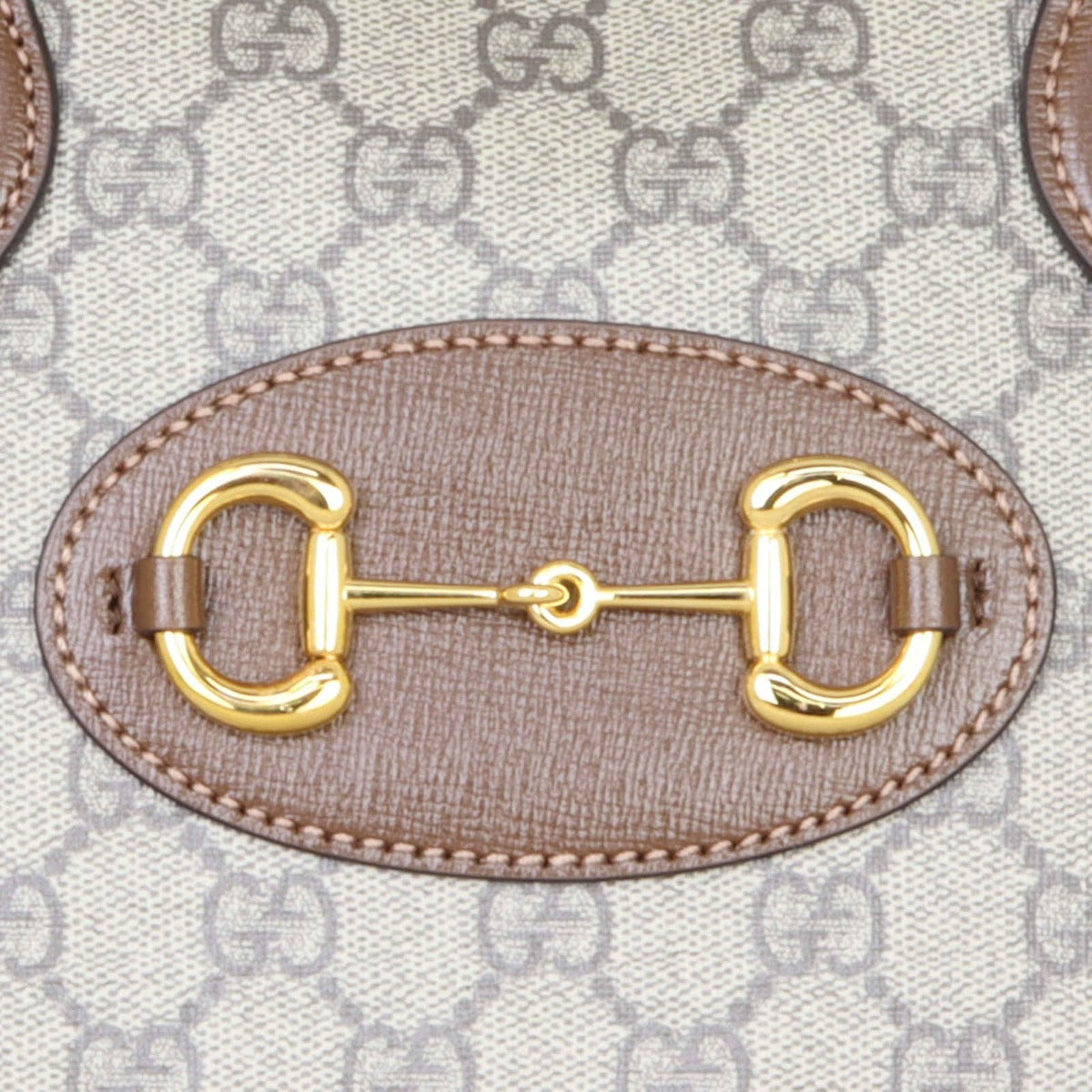 Gucci GG Supreme 1955 Horsebit Top Handle Bag Medium Hardware