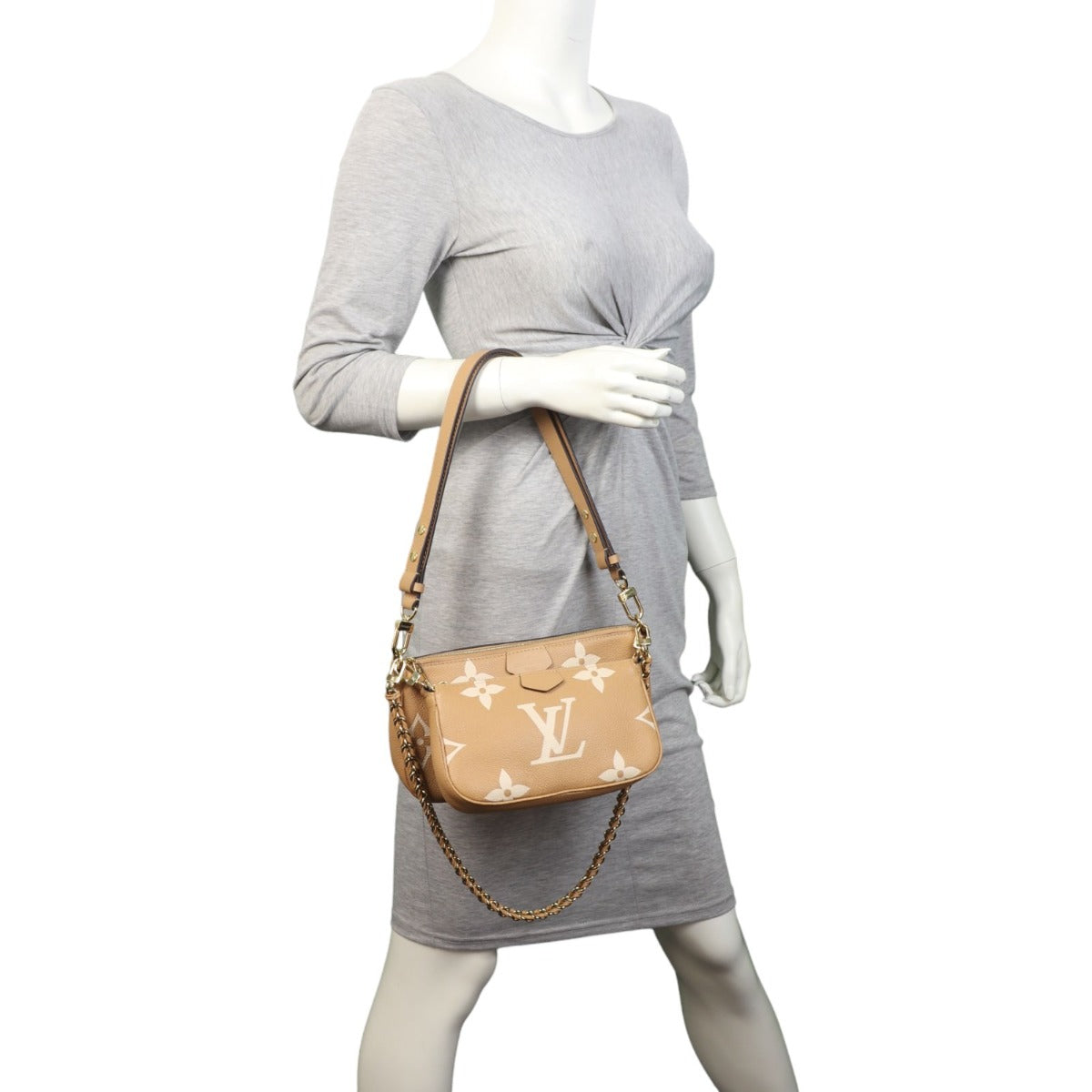 Louis Vuitton Multi Pochette Accessoires Monogram Empreinte Giant Bicolour